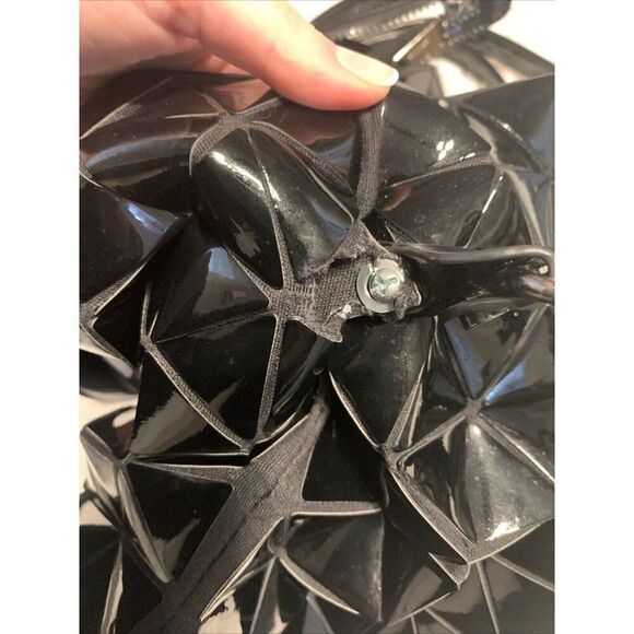 issey miyake bao bao Authentic Solid Black Medium Large Crossbody Bag Handbag - Picture 9 of 9